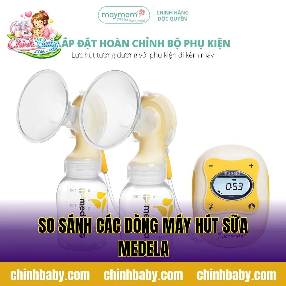So sánh các dòng máy hút sữa Medela