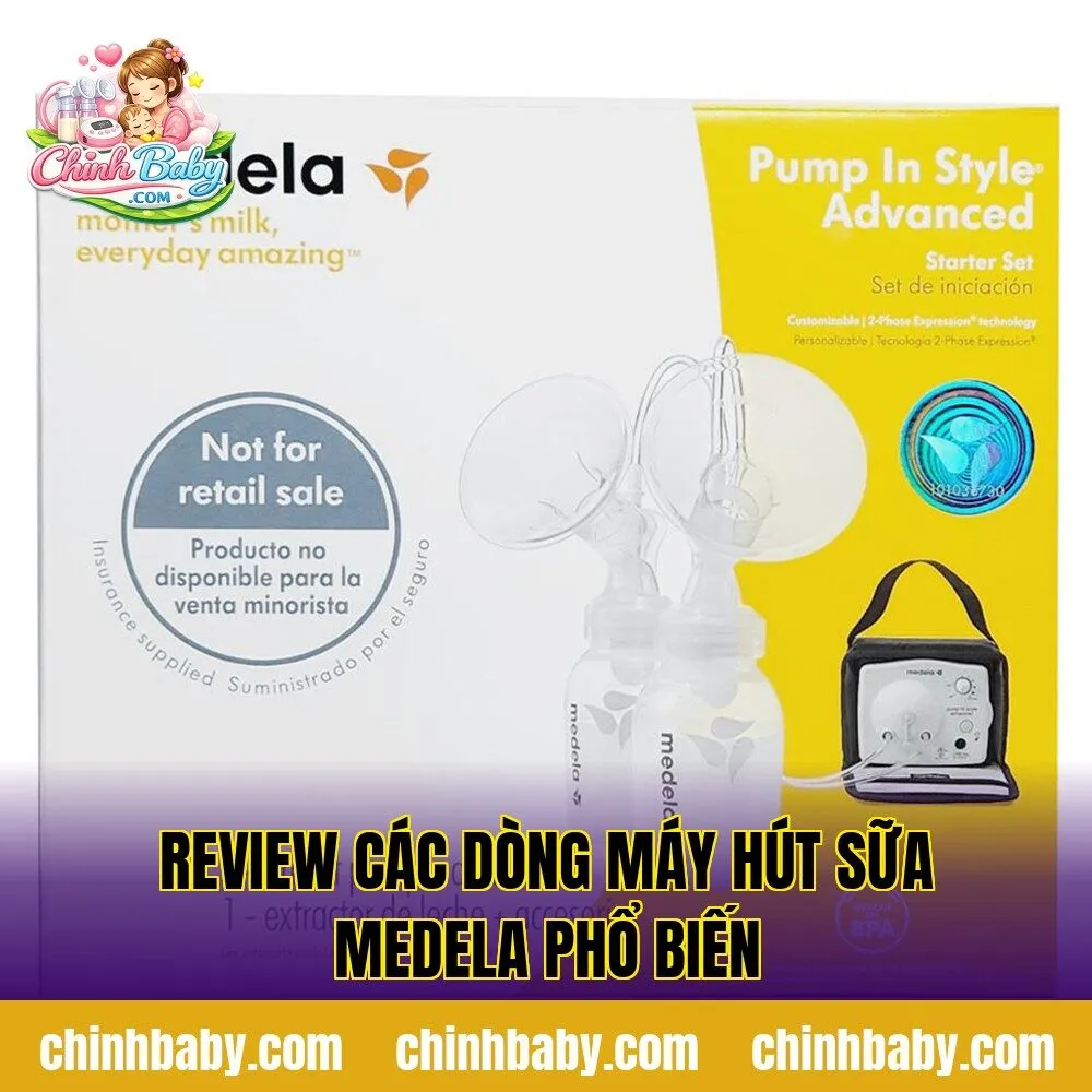 Review các dòng máy hút sữa Medela phổ biến