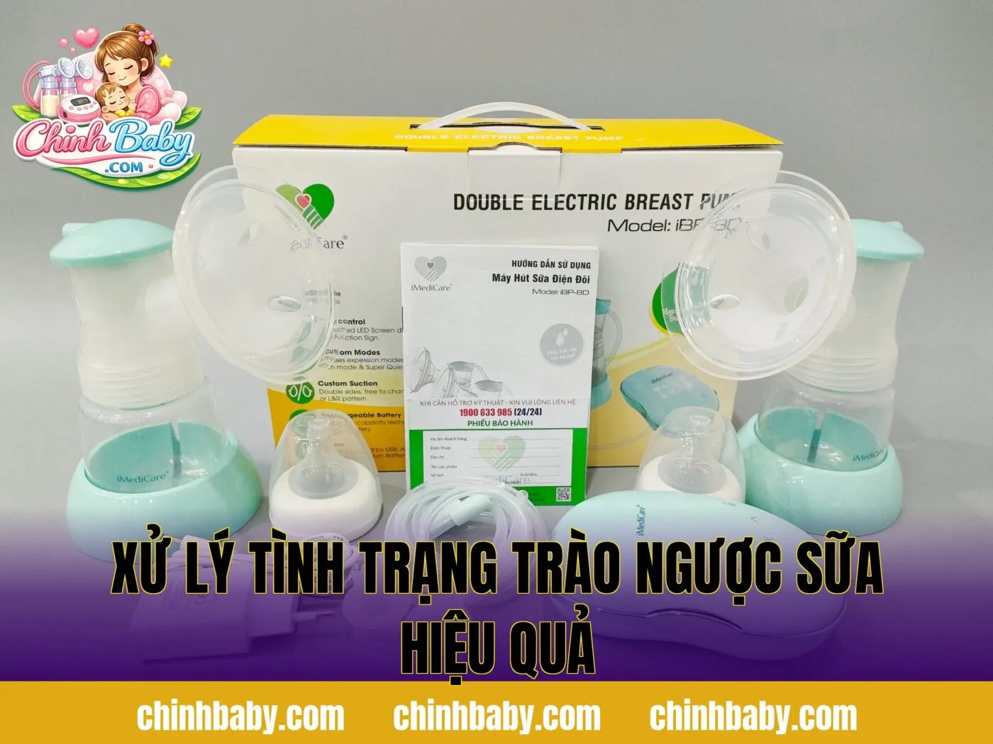 Xử lý tình trạng trào ngược sữa hiệu quả