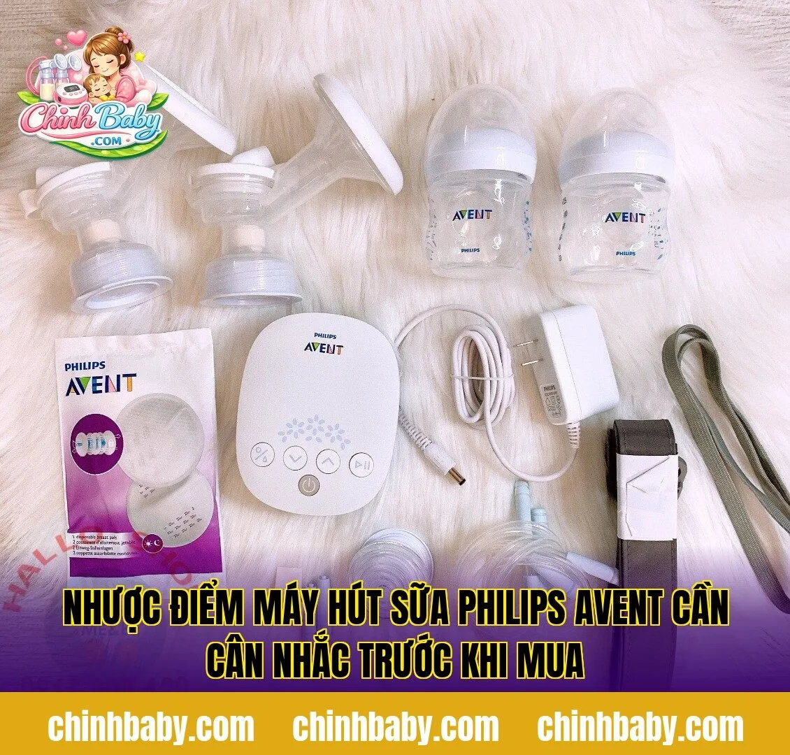 nhược điểm máy hút sữa Philips Avent cần cân nhắc trước khi mua