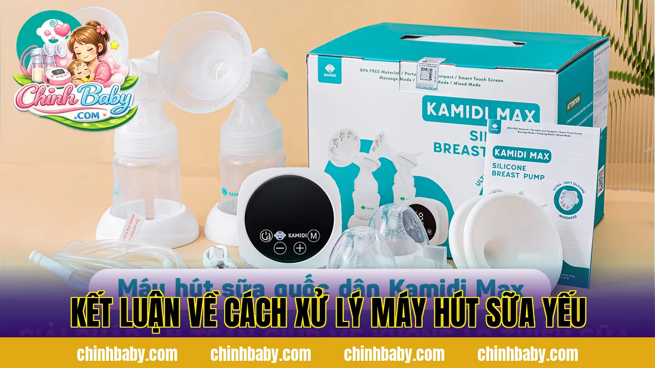 kết luận về cách xử lý máy hút sữa yếu