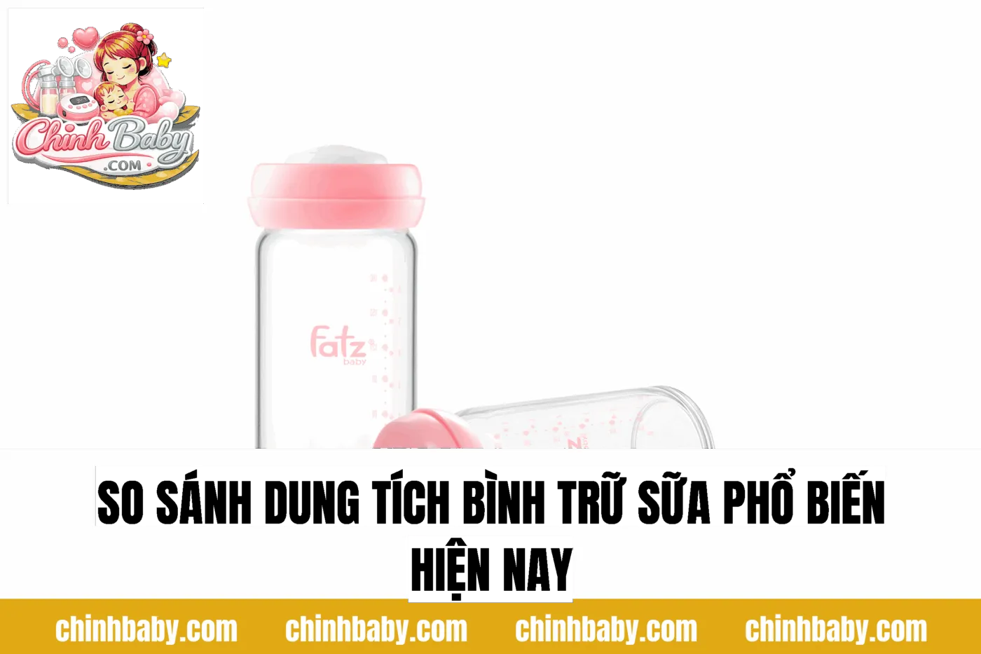 so sánh dung tích bình trữ sữa phổ biến hiện nay