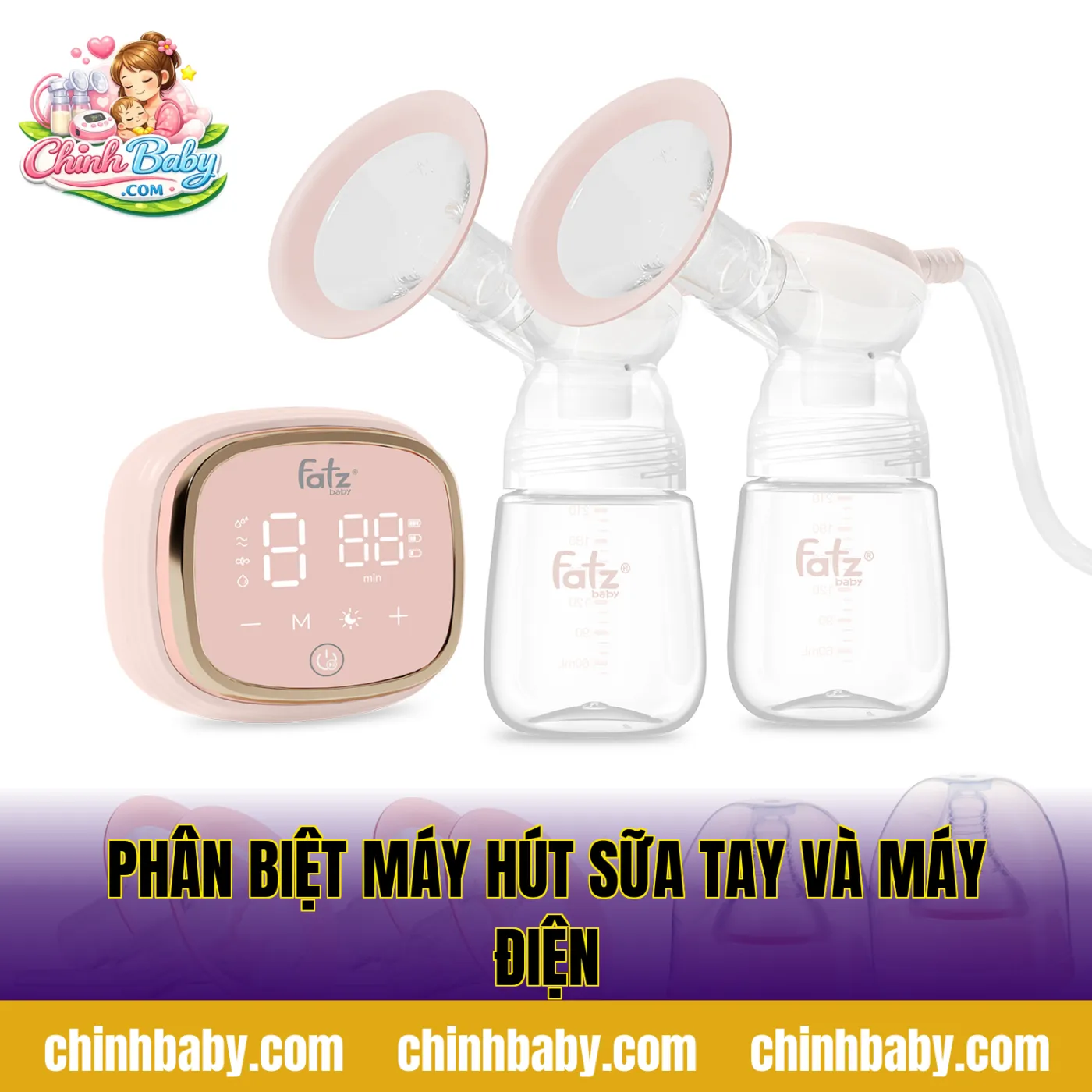 Phân biệt máy hút sữa tay và máy điện