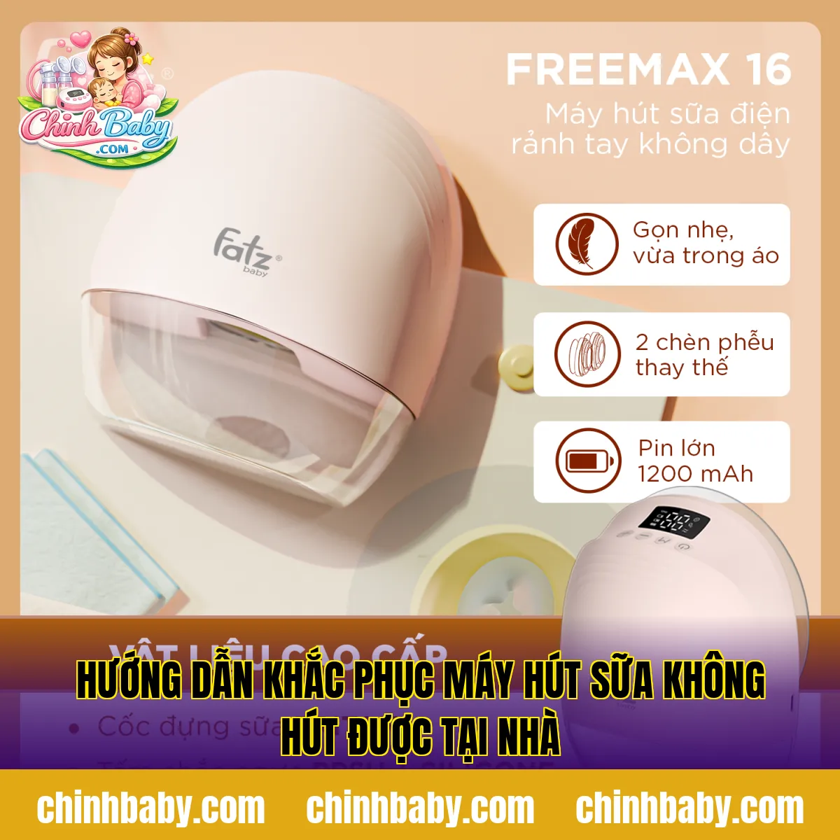 hướng dẫn khắc phục máy hút sữa không hút được tại nhà