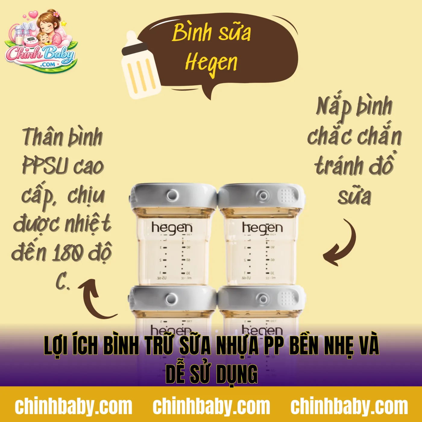lợi ích bình trữ sữa nhựa PP bền nhẹ và dễ sử dụng