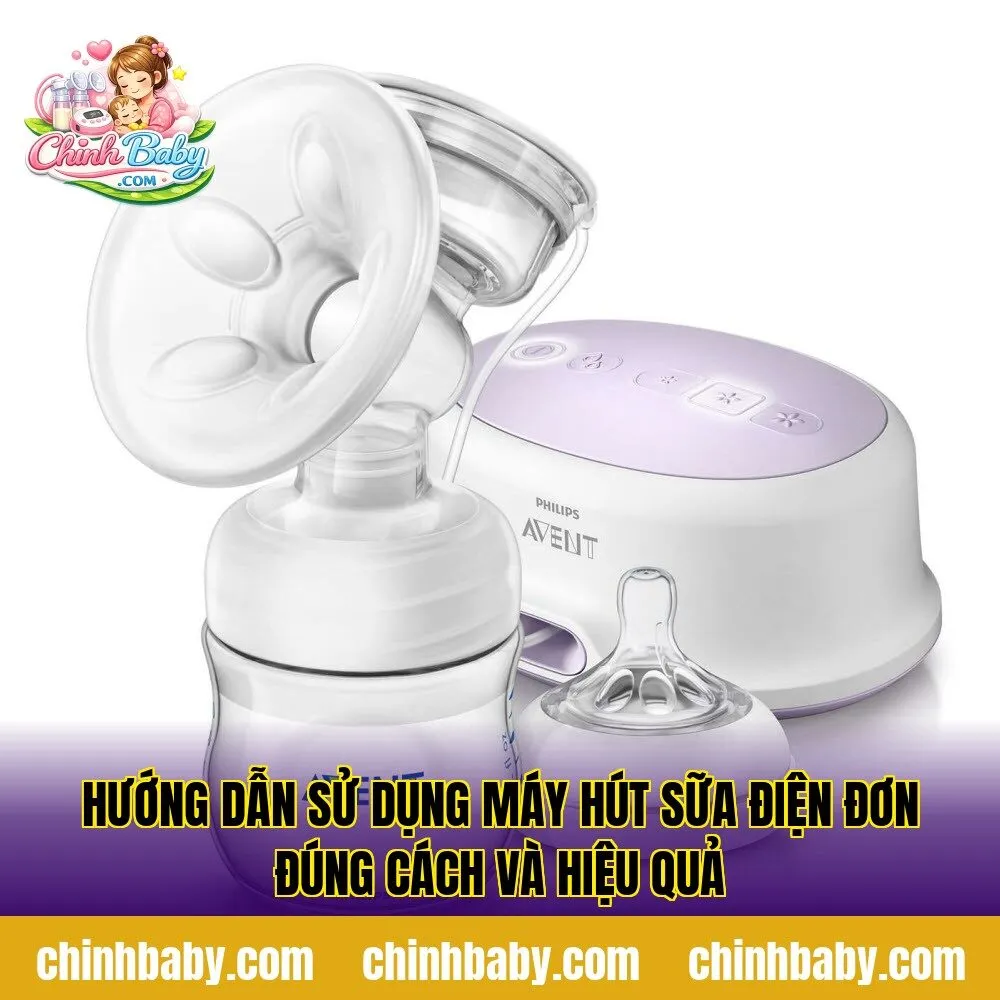 hướng dẫn sử dụng máy hút sữa điện đơn đúng cách và hiệu quả