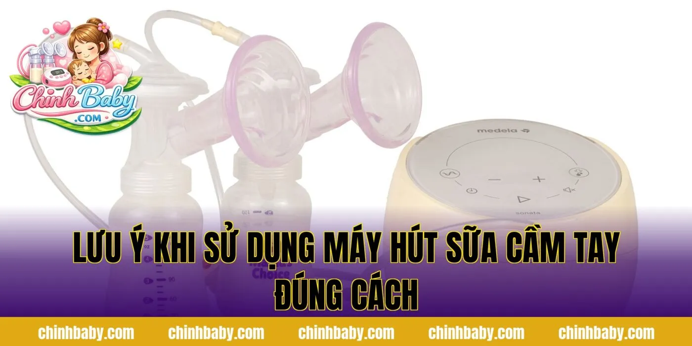 lưu ý khi sử dụng máy hút sữa cầm tay đúng cách