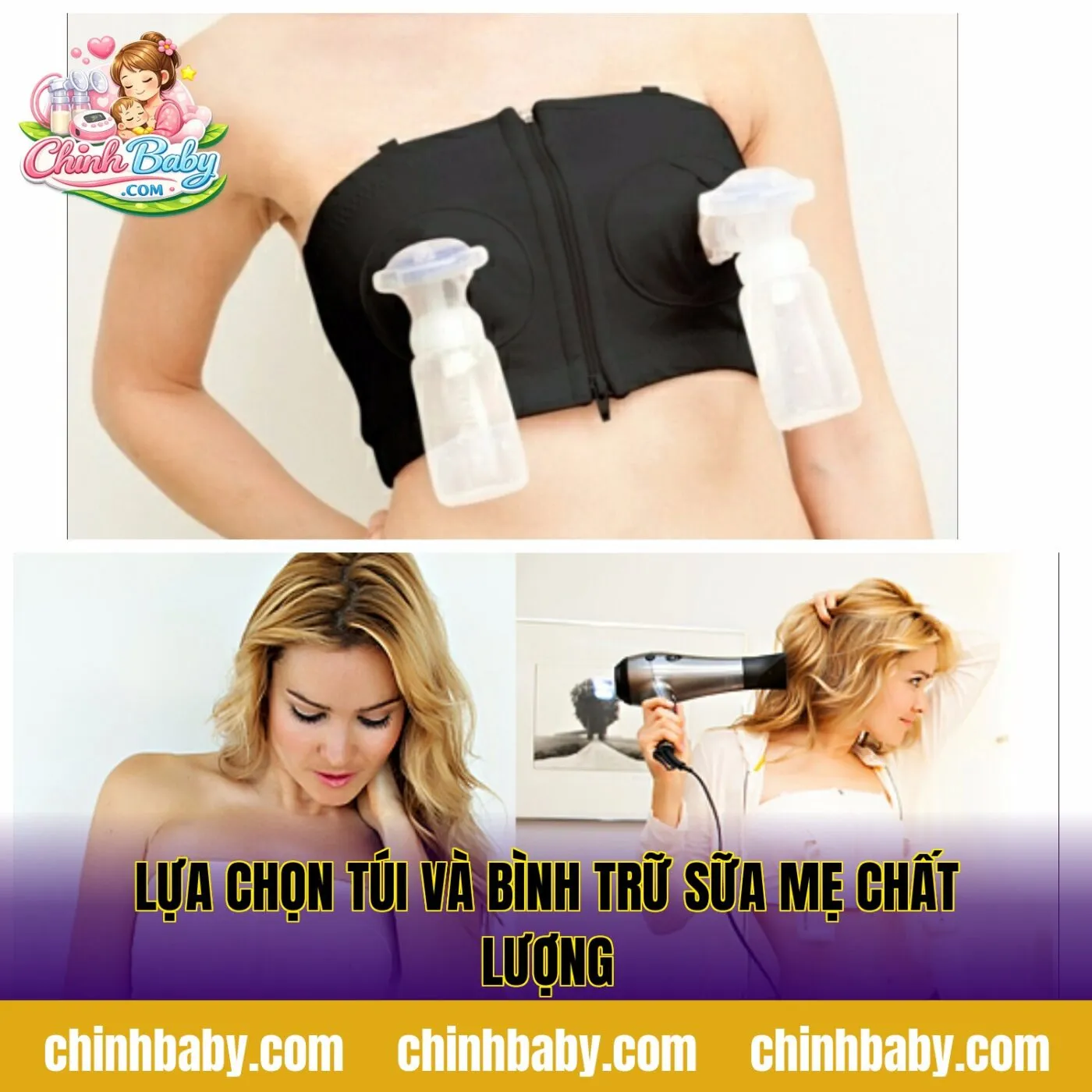 lựa chọn túi và bình trữ sữa mẹ chất lượng