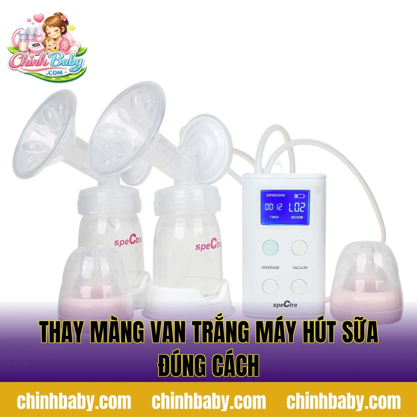 thay màng van trắng máy hút sữa đúng cách