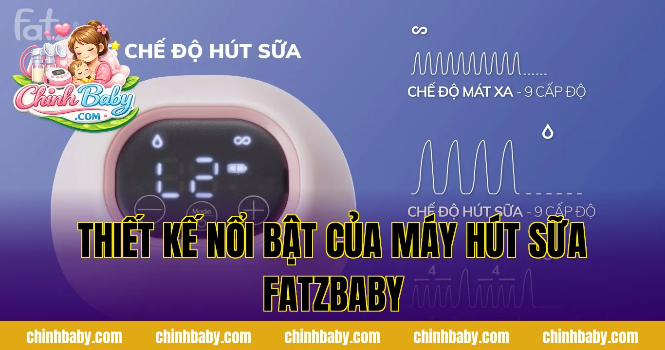 Thiết kế nổi bật của máy hút sữa Fatzbaby