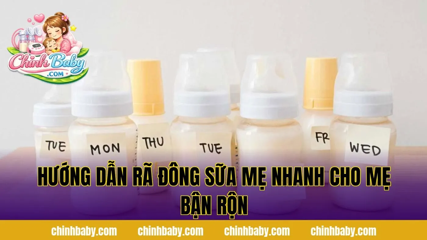 hướng dẫn rã đông sữa mẹ nhanh cho mẹ bận rộn