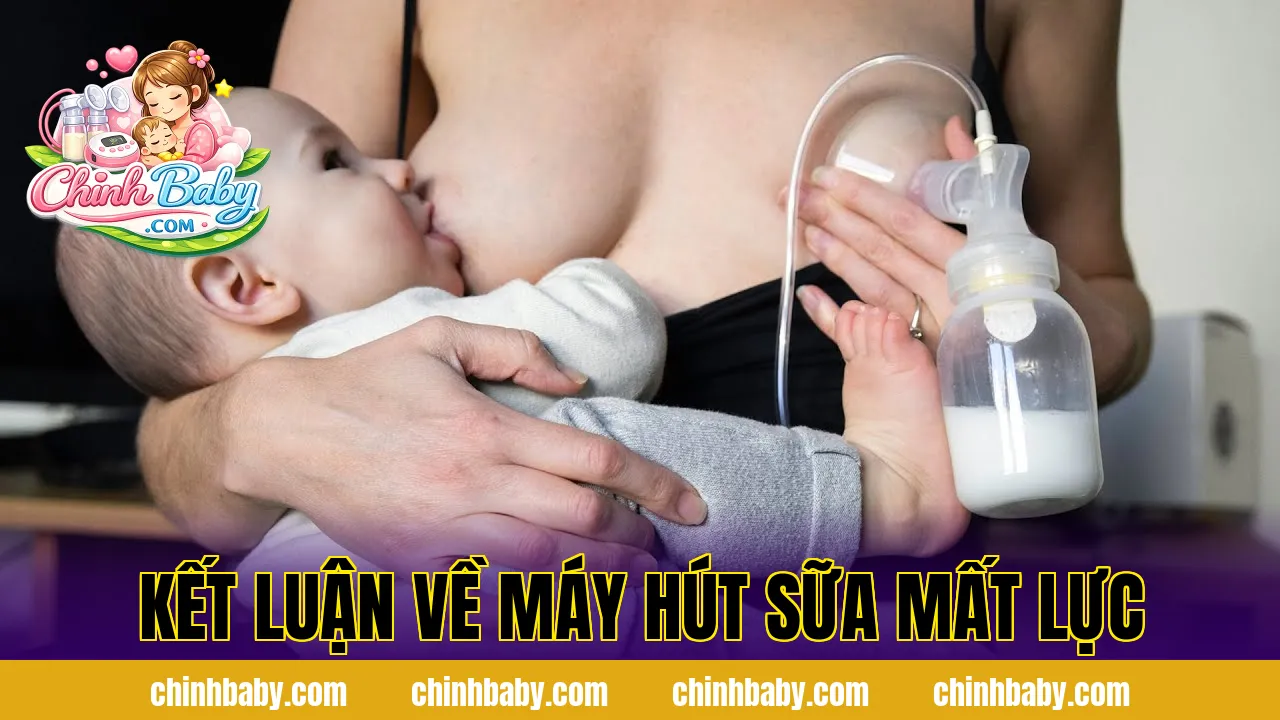 kết luận về máy hút sữa mất lực