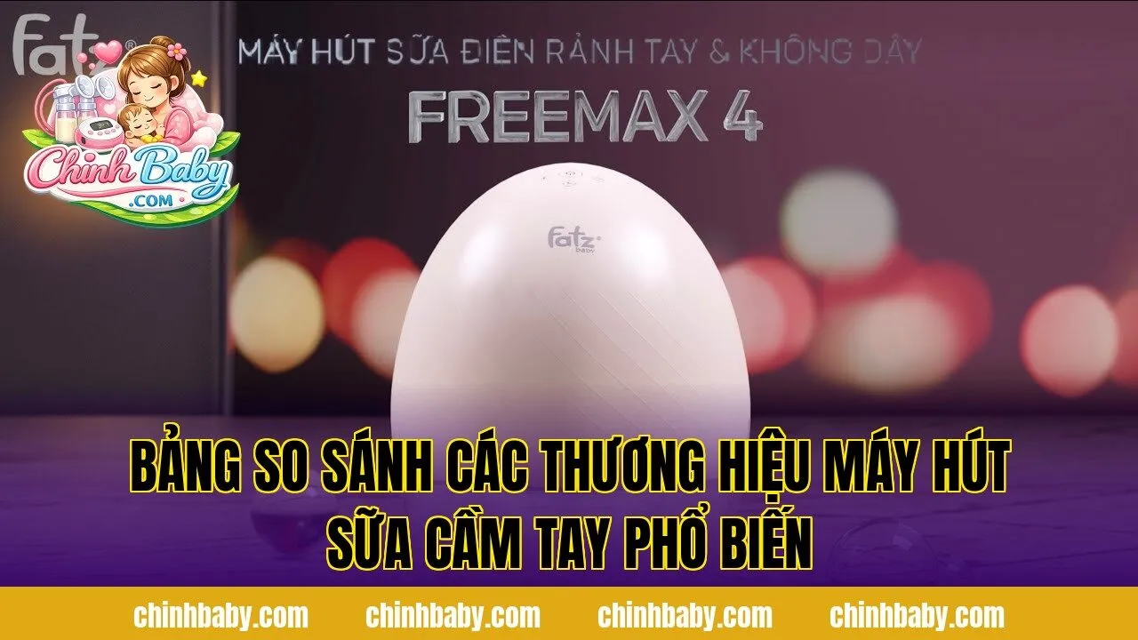 bảng so sánh các thương hiệu máy hút sữa cầm tay phổ biến