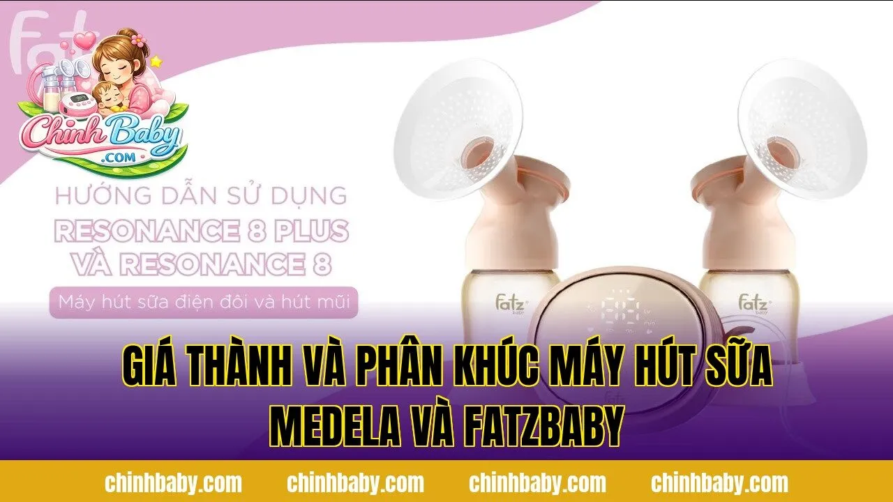 Giá thành và phân khúc máy hút sữa Medela và Fatzbaby