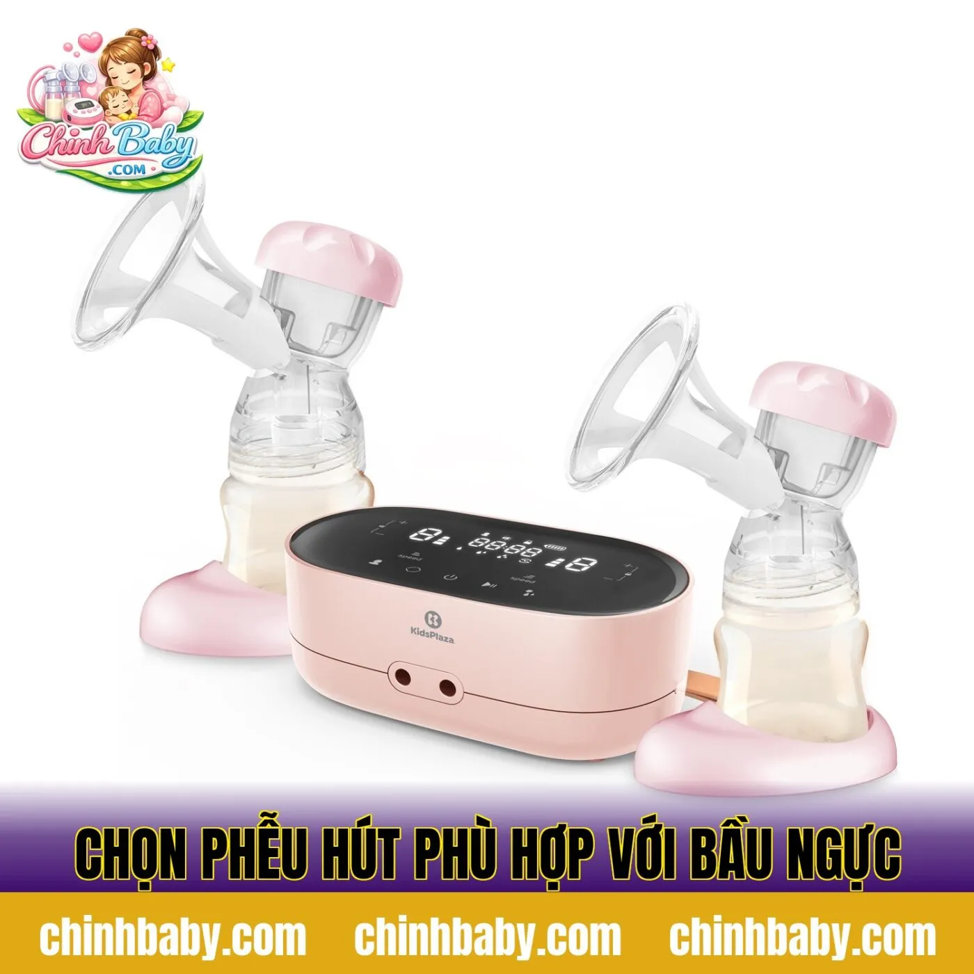 chọn phễu hút phù hợp với bầu ngực