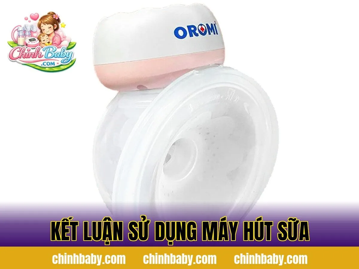 Kết luận sử dụng máy hút sữa