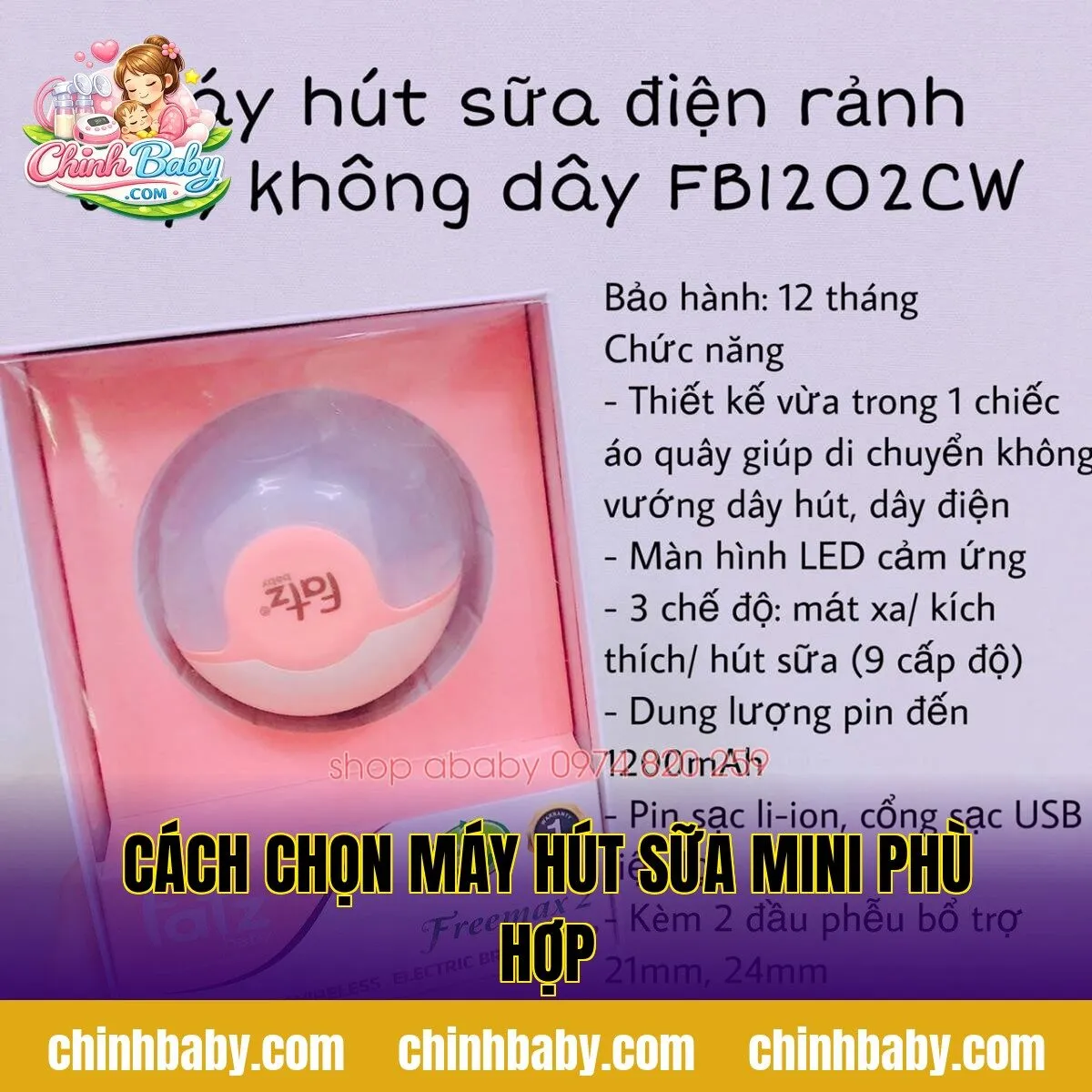 Cách chọn máy hút sữa mini phù hợp