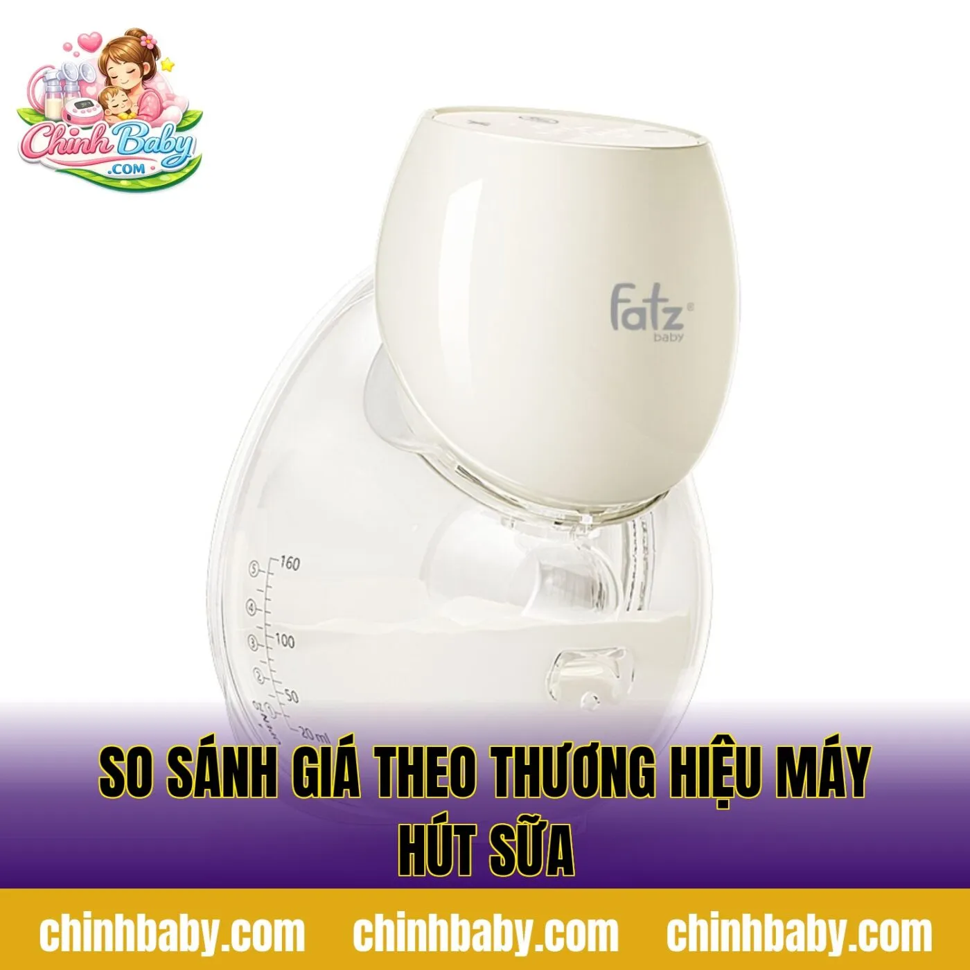 So sánh giá theo thương hiệu máy hút sữa
