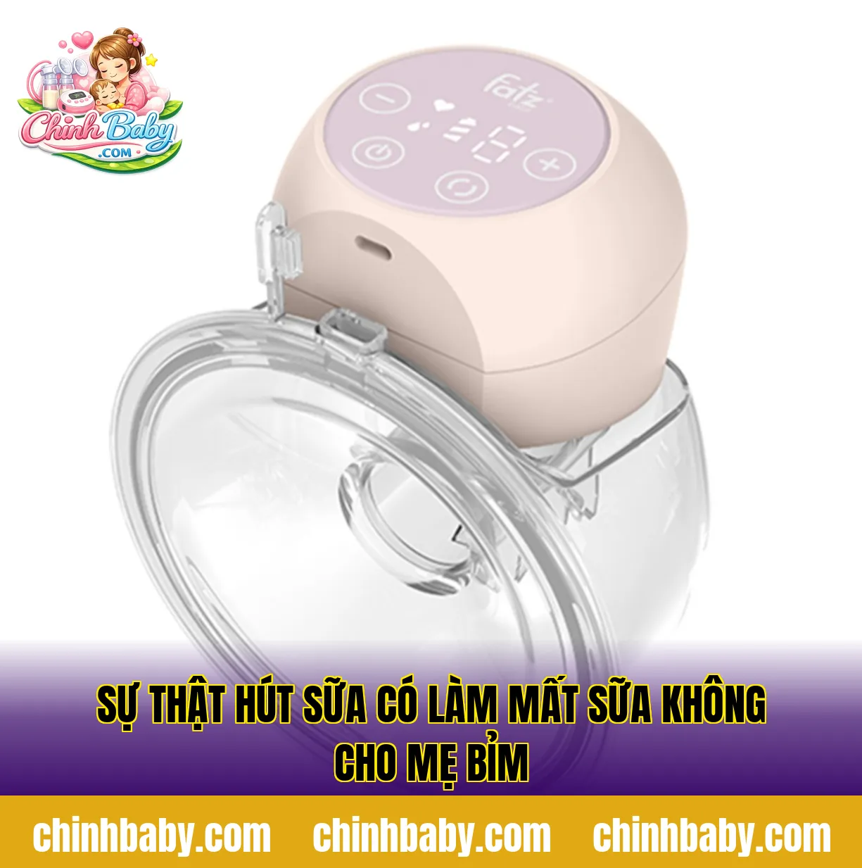 sự thật hút sữa có làm mất sữa không cho mẹ bỉm