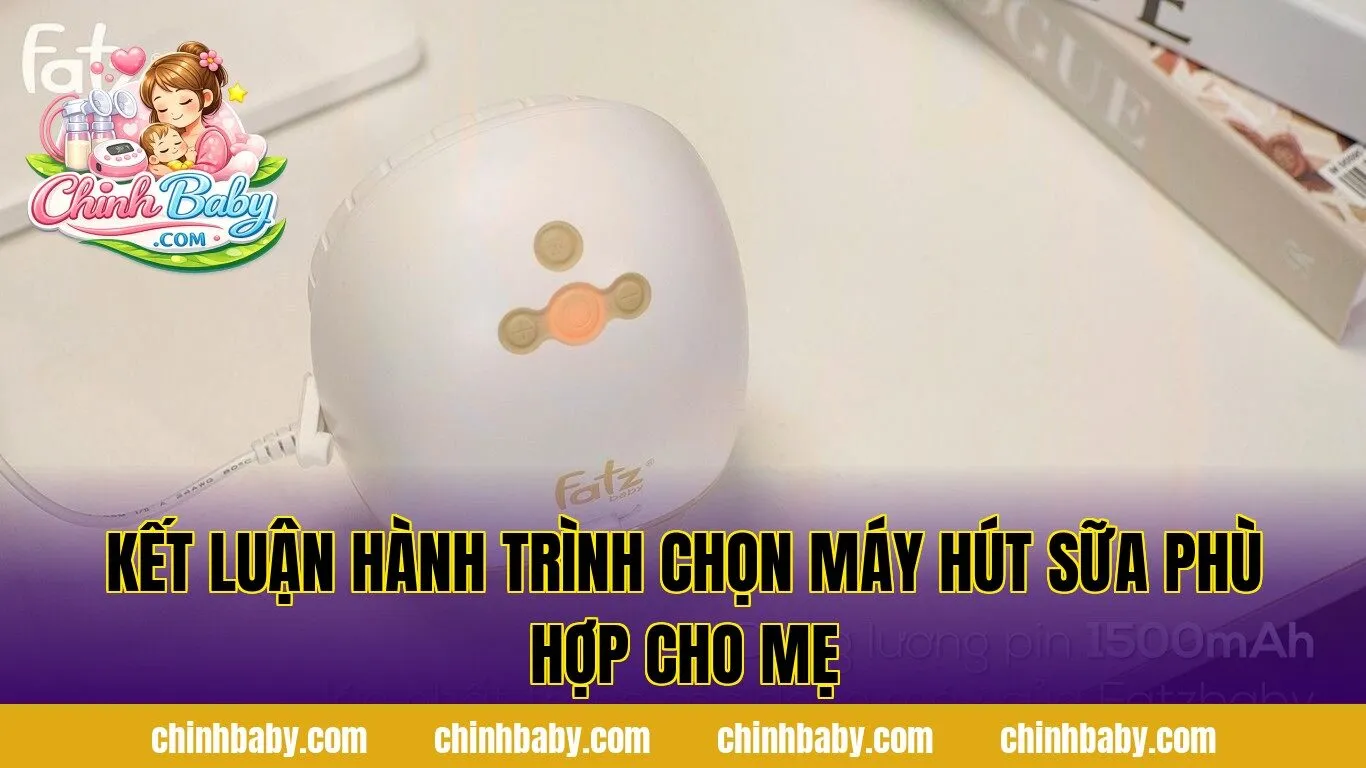 kết luận hành trình chọn máy hút sữa phù hợp cho mẹ