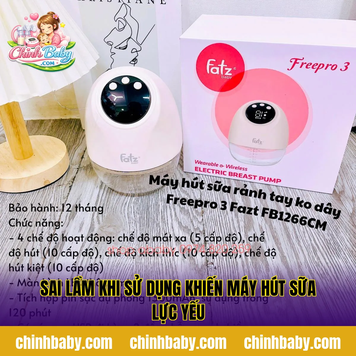 sai lầm khi sử dụng khiến máy hút sữa lực yếu