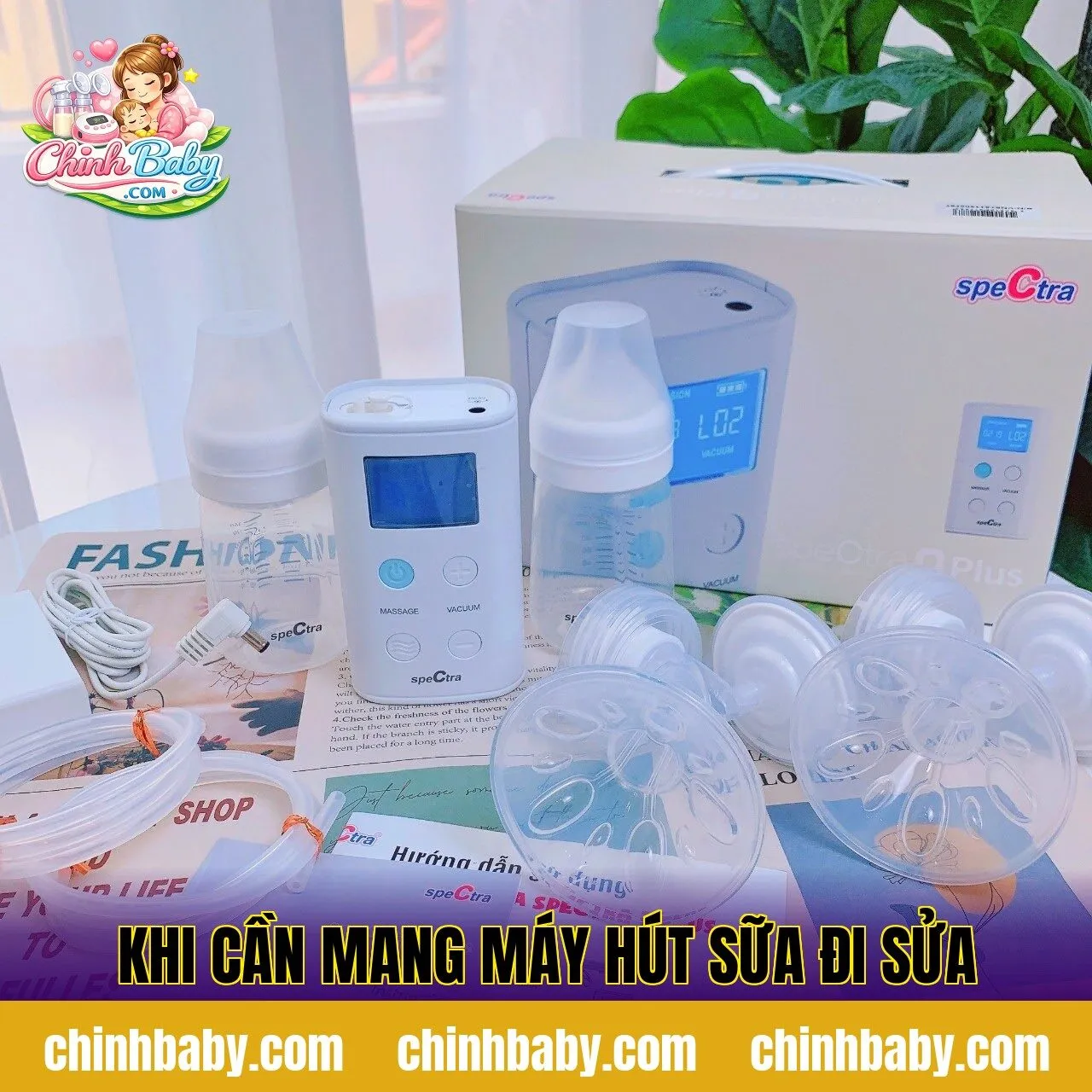 khi cần mang máy hút sữa đi sửa