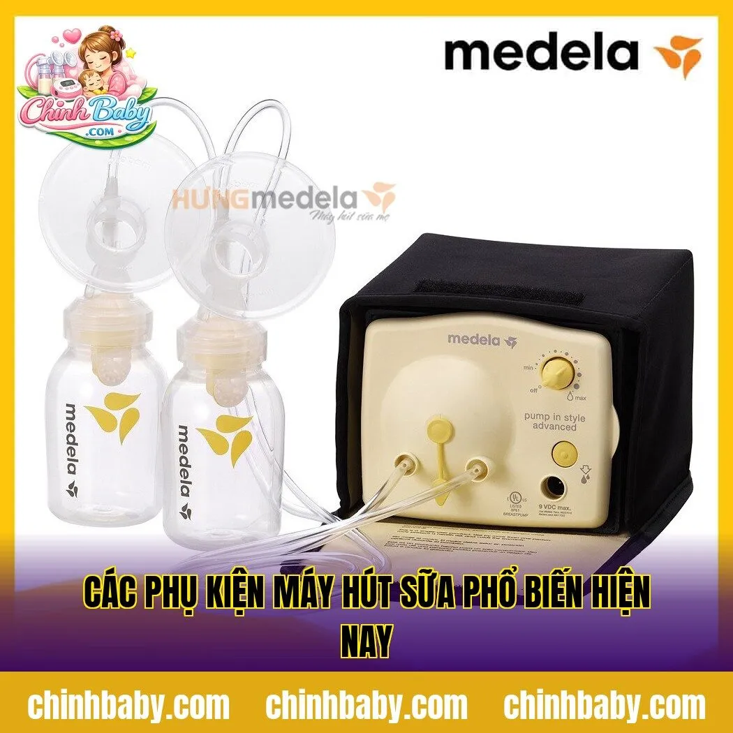 các phụ kiện máy hút sữa phổ biến hiện nay