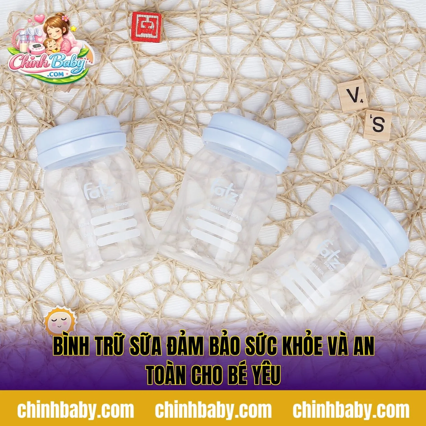 bình trữ sữa đảm bảo sức khỏe và an toàn cho bé yêu