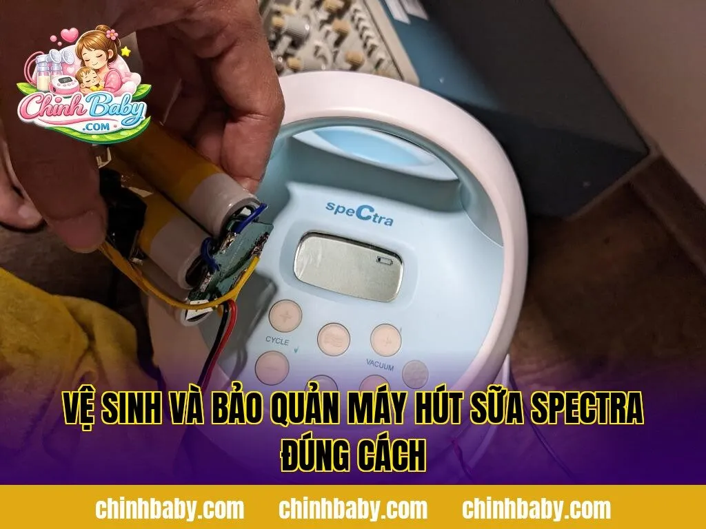 Vệ sinh và bảo quản máy hút sữa Spectra đúng cách