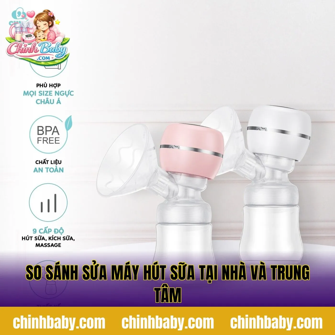 So sánh sửa máy hút sữa tại nhà và trung tâm