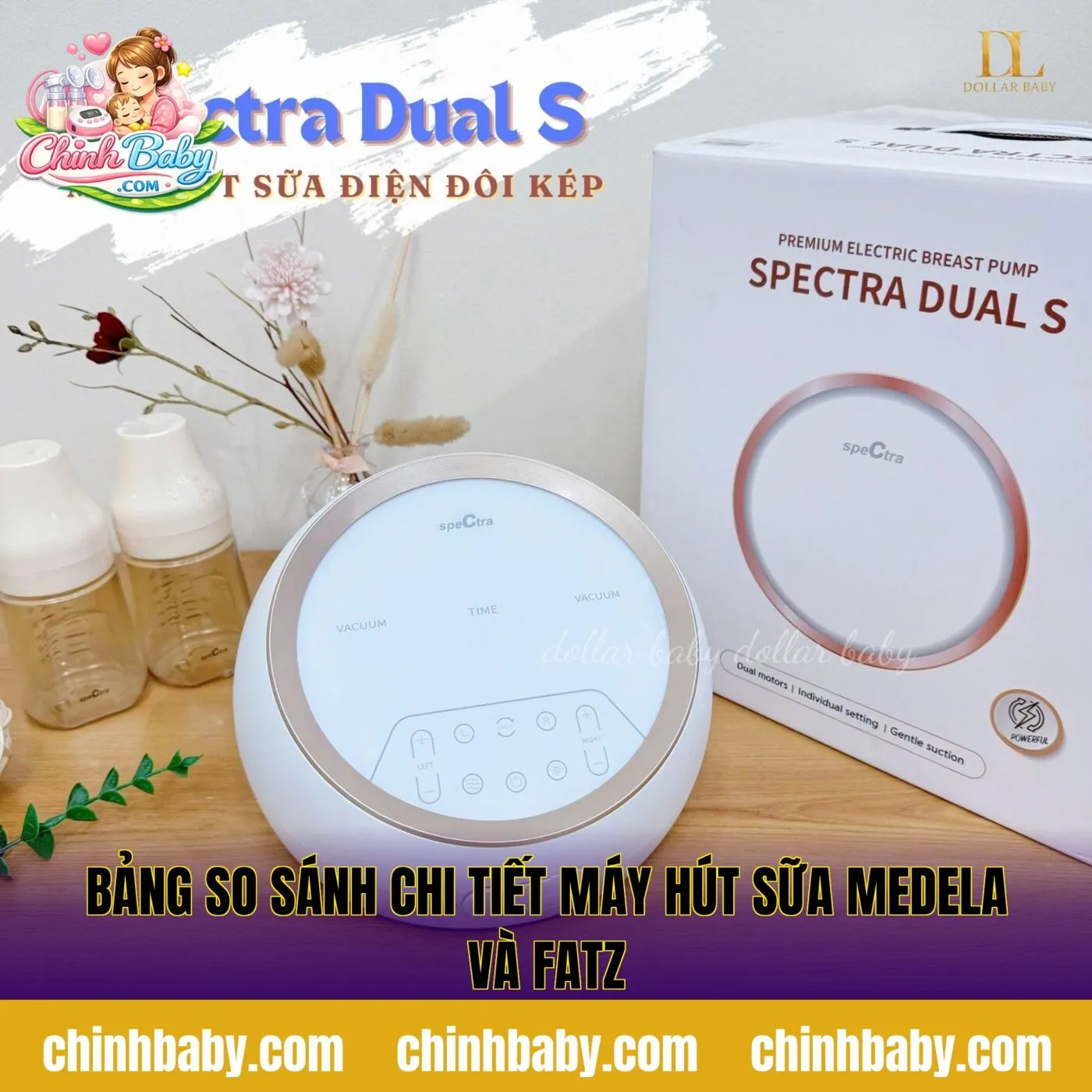 Bảng so sánh chi tiết máy hút sữa Medela và Fatz