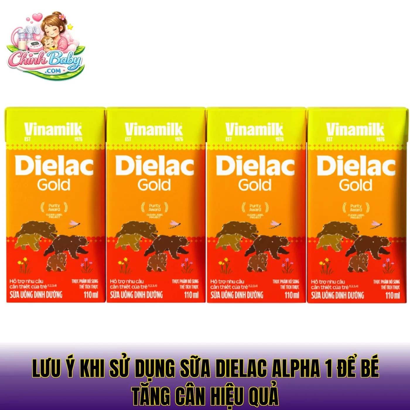 Lưu ý khi sử dụng sữa Dielac Alpha 1 để bé tăng cân hiệu quả