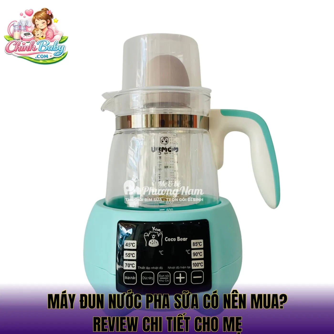 Máy đun nước pha sữa có nên mua? Review chi tiết cho mẹ