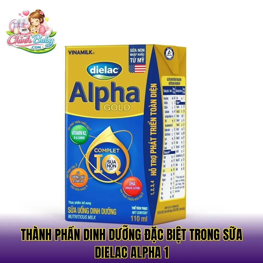 Thành phần dinh dưỡng đặc biệt trong sữa Dielac Alpha 1