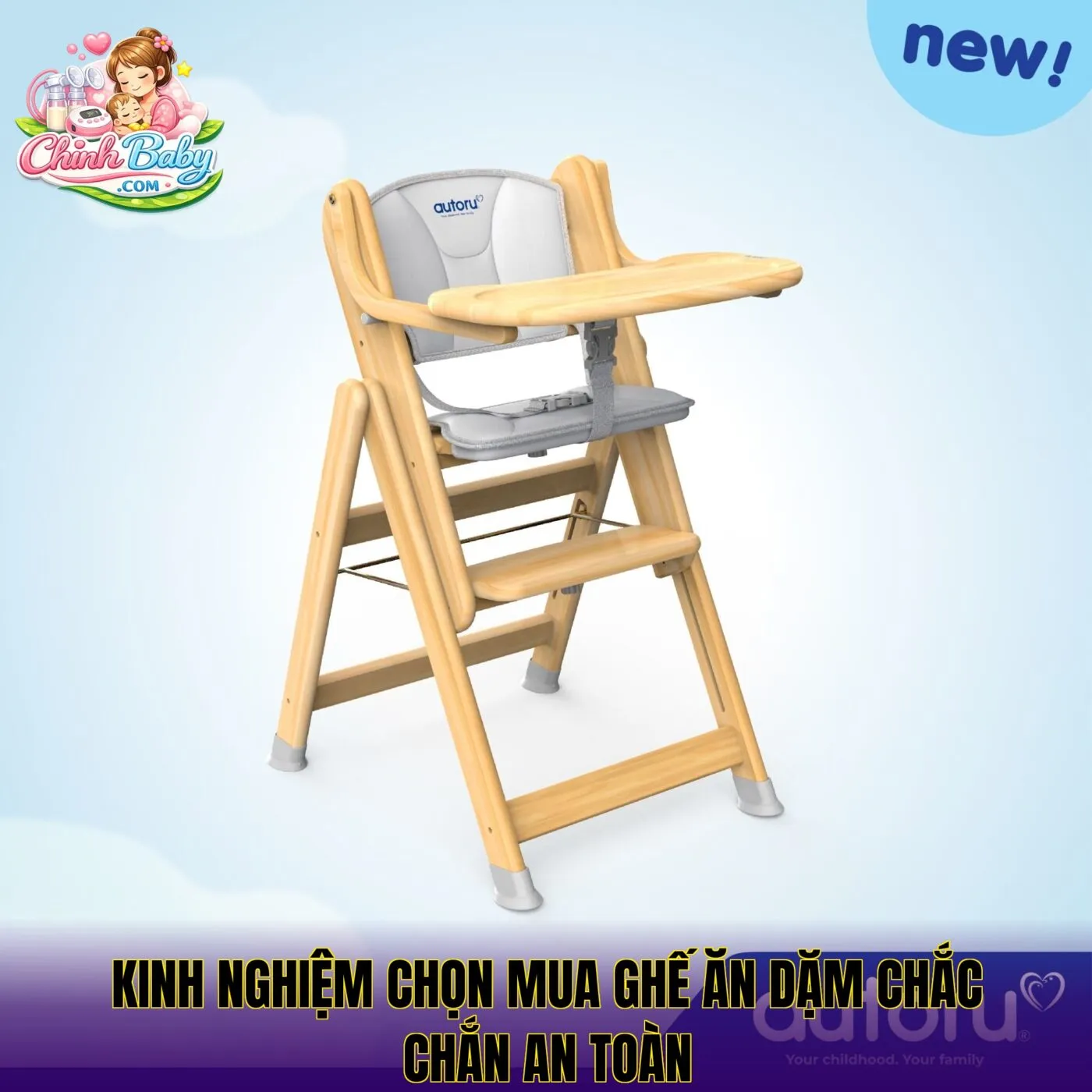 kinh nghiệm chọn mua ghế ăn dặm chắc chắn an toàn