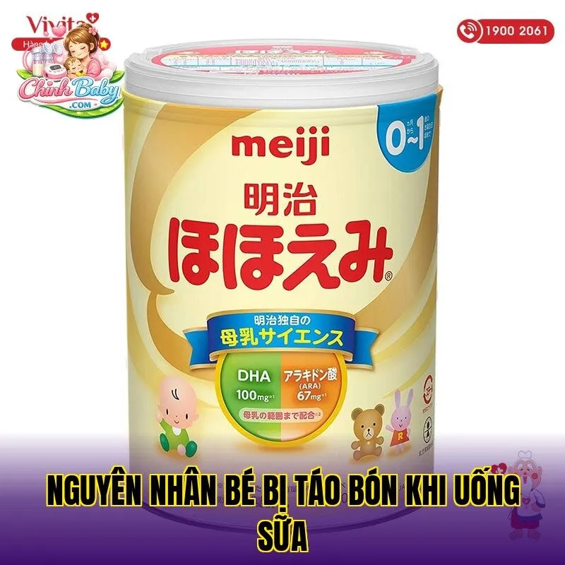 Nguyên nhân bé bị táo bón khi uống sữa