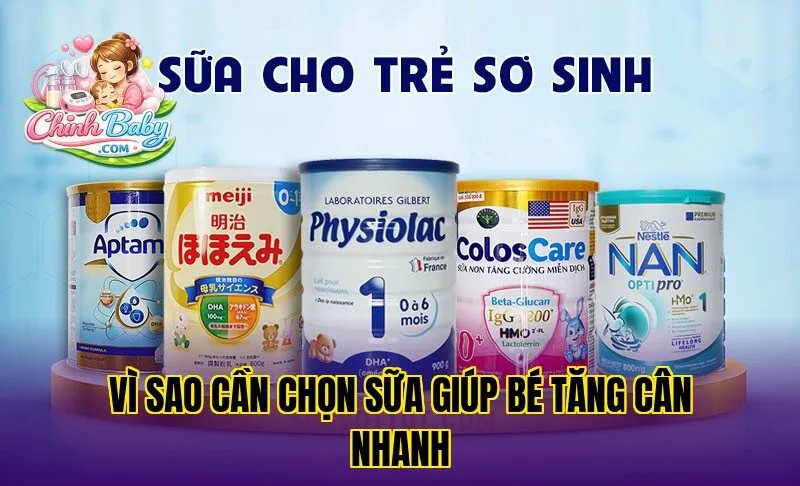 Vì sao cần chọn sữa giúp bé tăng cân nhanh