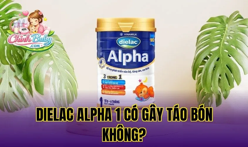 Dielac Alpha 1 có gây táo bón không?