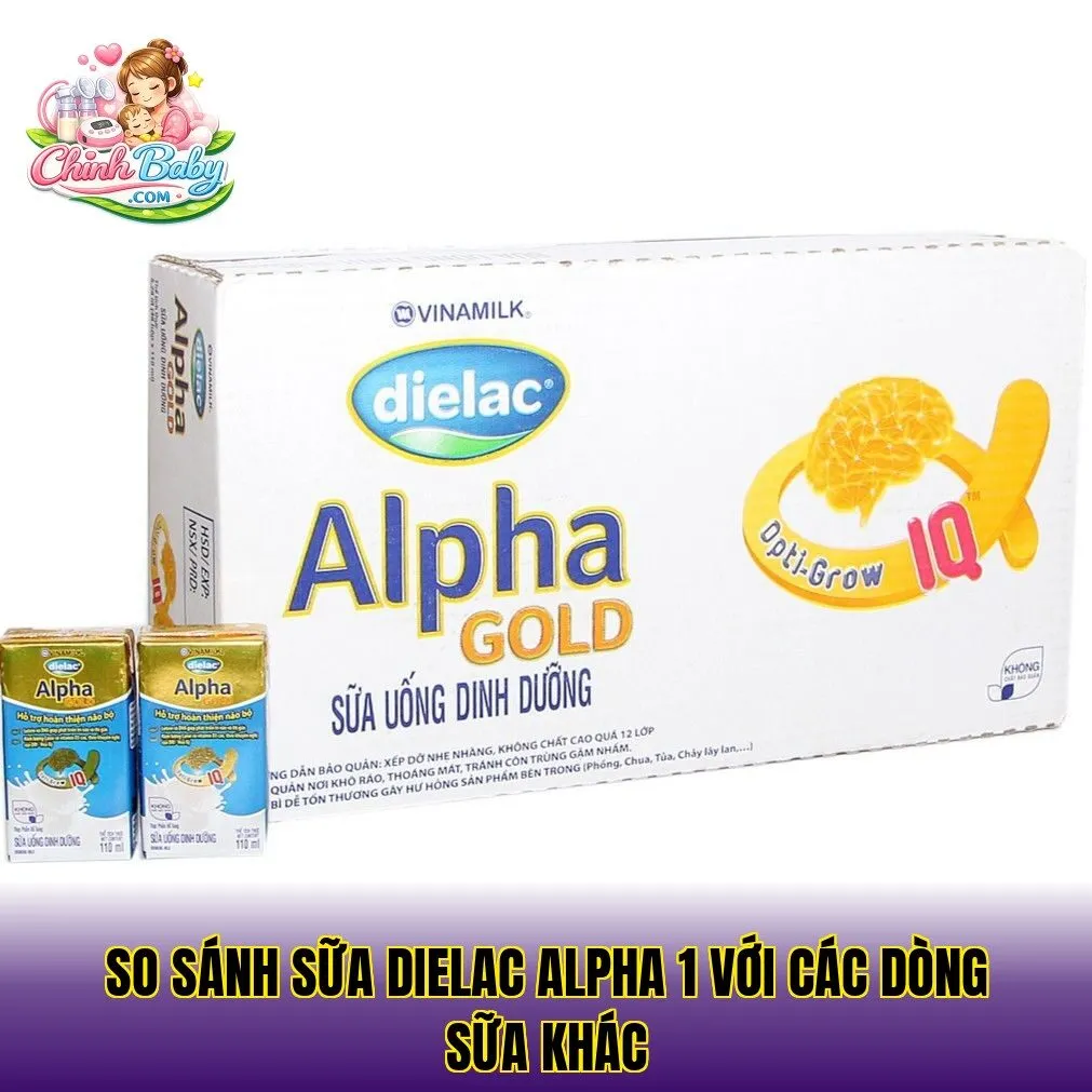 So sánh sữa Dielac Alpha 1 với các dòng sữa khác