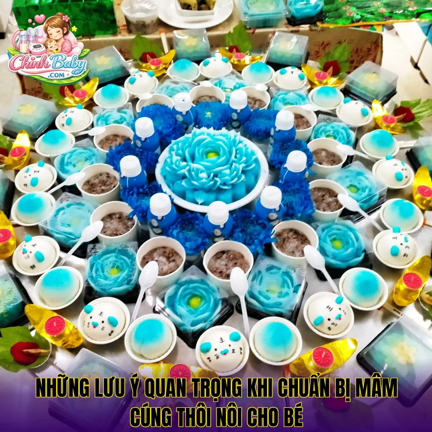 Những lưu ý quan trọng khi chuẩn bị mâm cúng thôi nôi cho bé