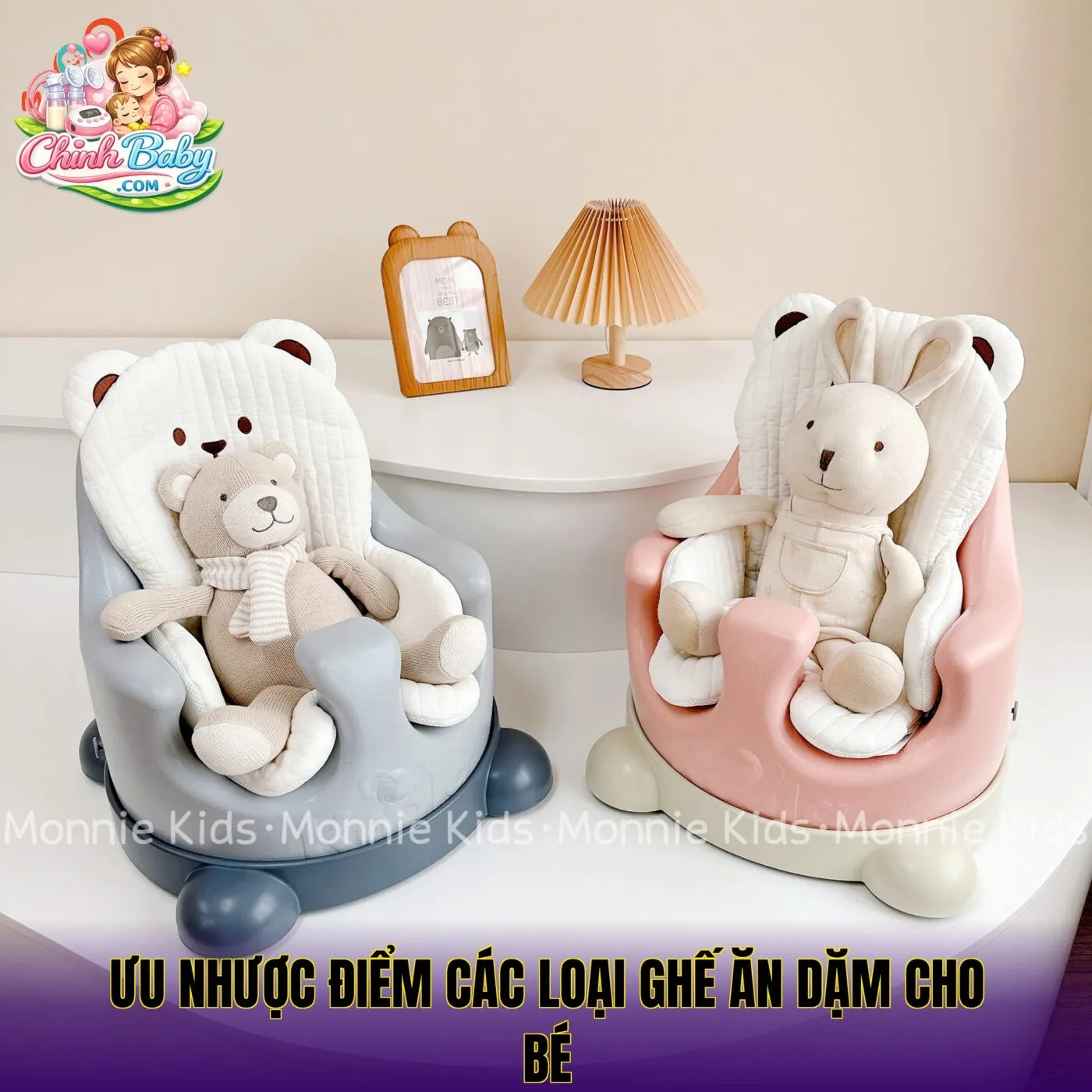 ưu nhược điểm các loại ghế ăn dặm cho bé