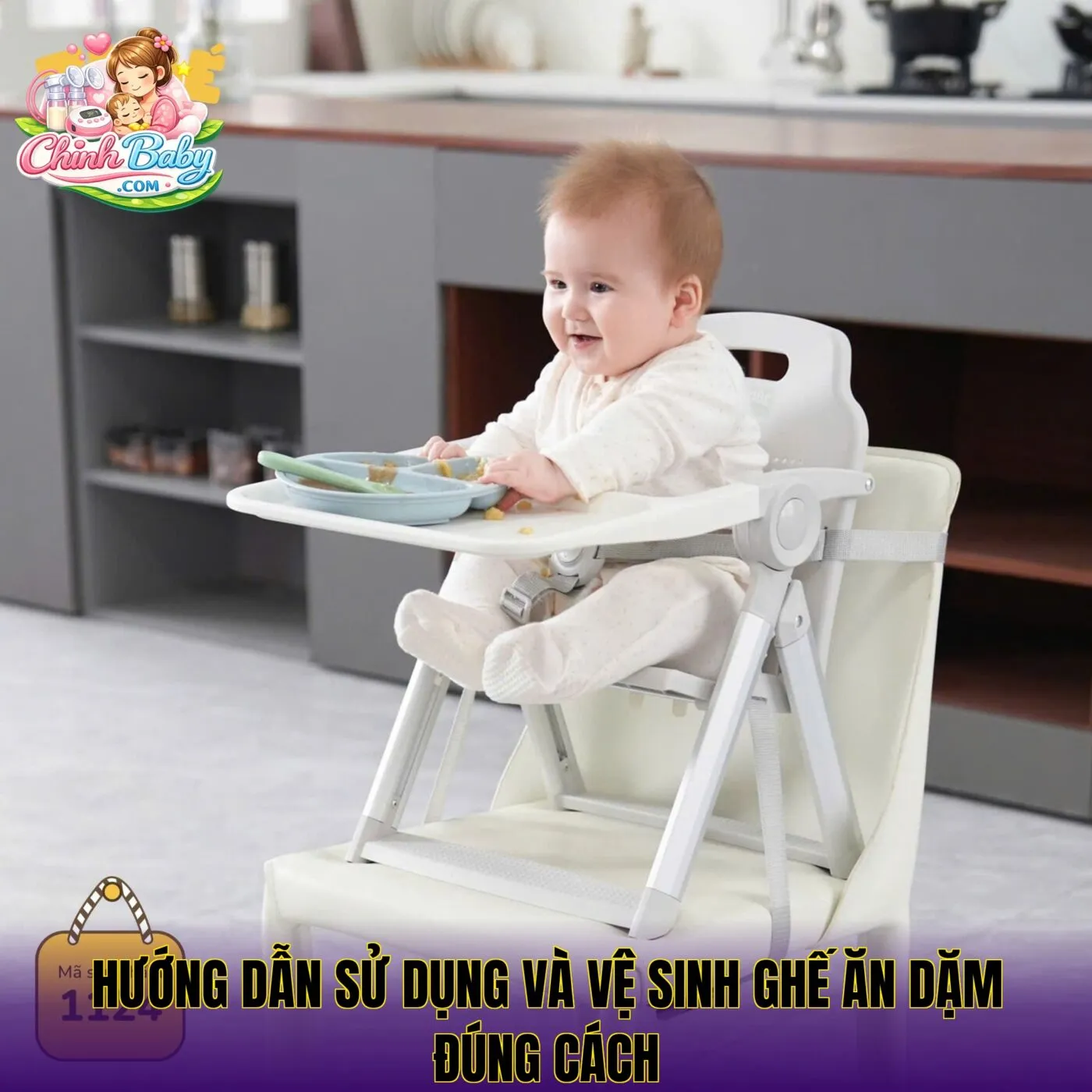 hướng dẫn sử dụng và vệ sinh ghế ăn dặm đúng cách